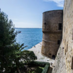 Taranto. Immagine Torrione del castello aragonese